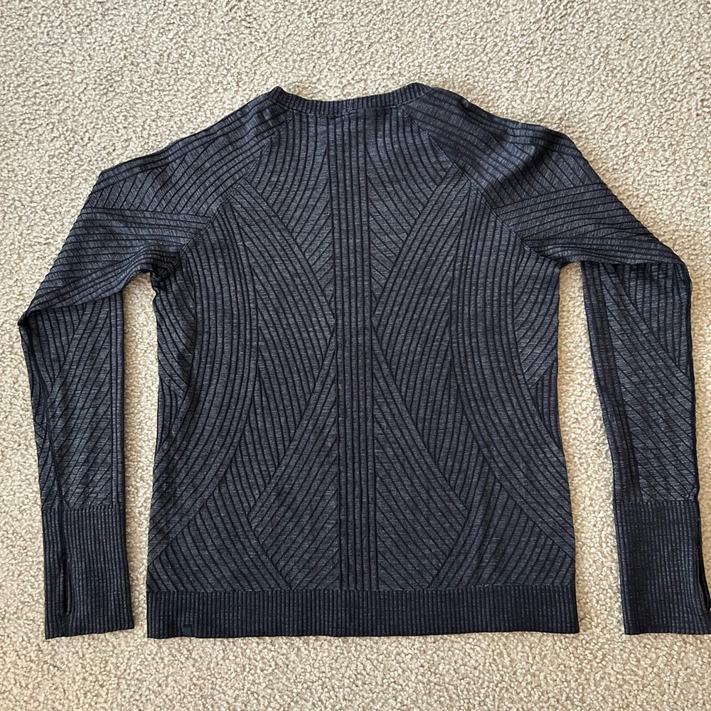 Lululemon Rest Less Pullover Sweater - Aeriel Current Black / White - Picture 3 of 8
